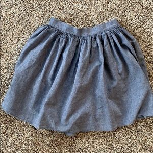 American Apparel Chambray Skater Skirt